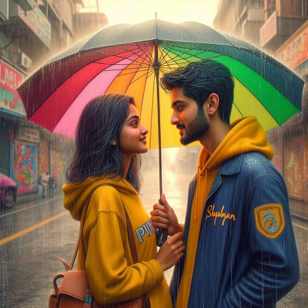 indian couple ai image