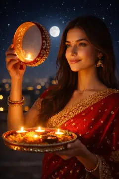 20 Karva Chauth AI Photo Editing Prompts (2026) for Couples & Solo