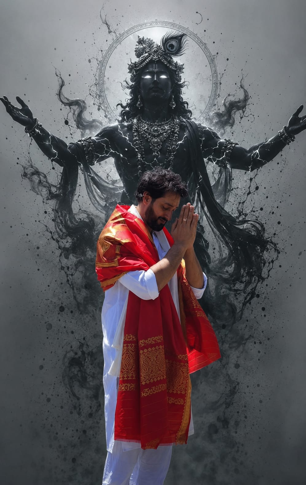 Lord Krishan Cinematic Photo Portrait Prompt