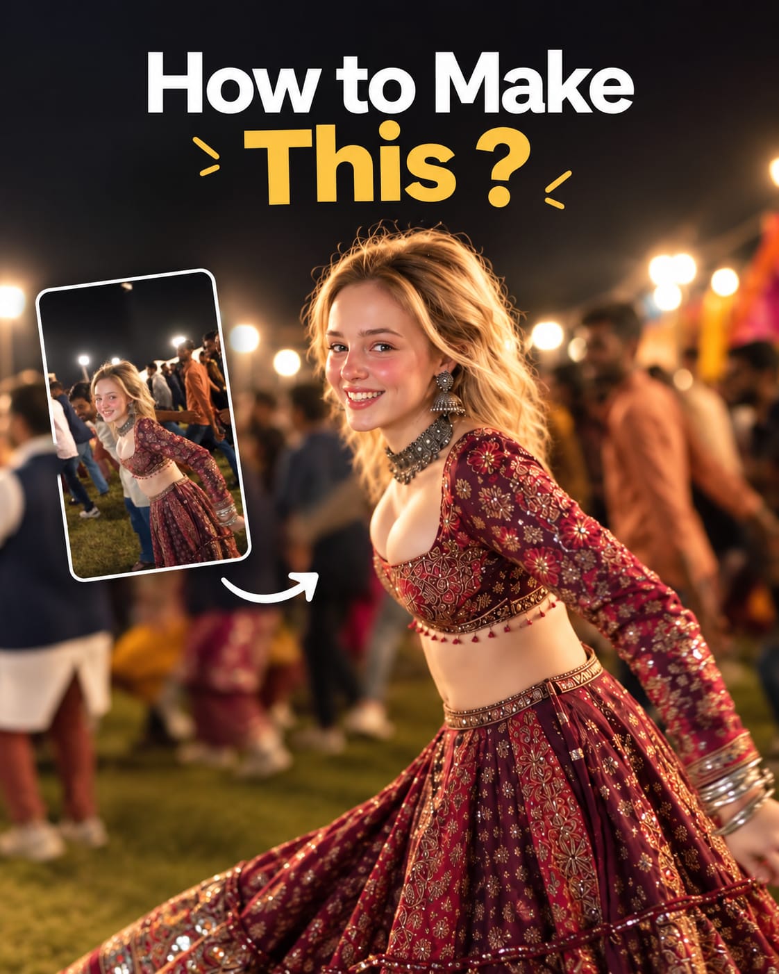 Garba AI Dance Video Editing Tutorial – Create Viral AI Dance Videos