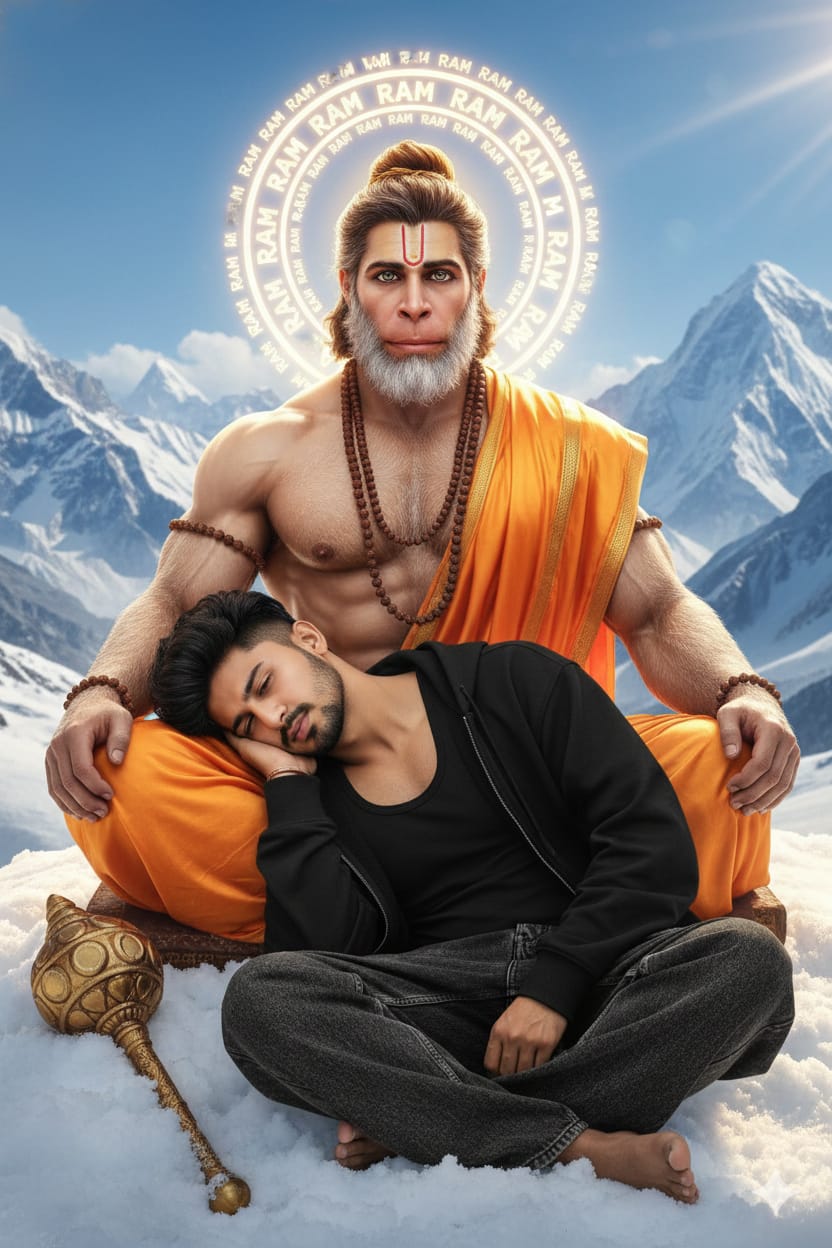 Photo With Hanuman ji Gemini Editing Prompts