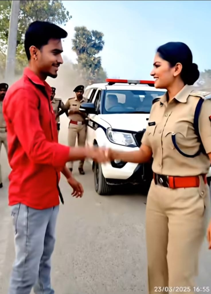 Viral Police Hand Shake Ai Video Editing Prompts