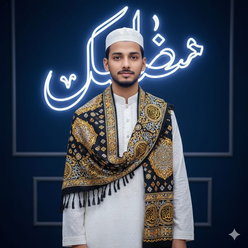 Royal Islamic Portrait AI Edit Prompts | Studio Kurta Look Tutorial