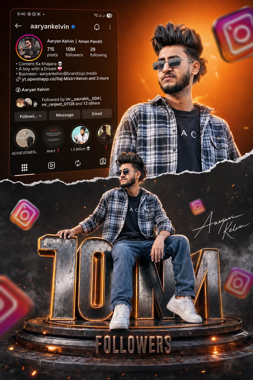 Instagram Milestone Photo Editing Prompts (ChatGPT, Gemini)