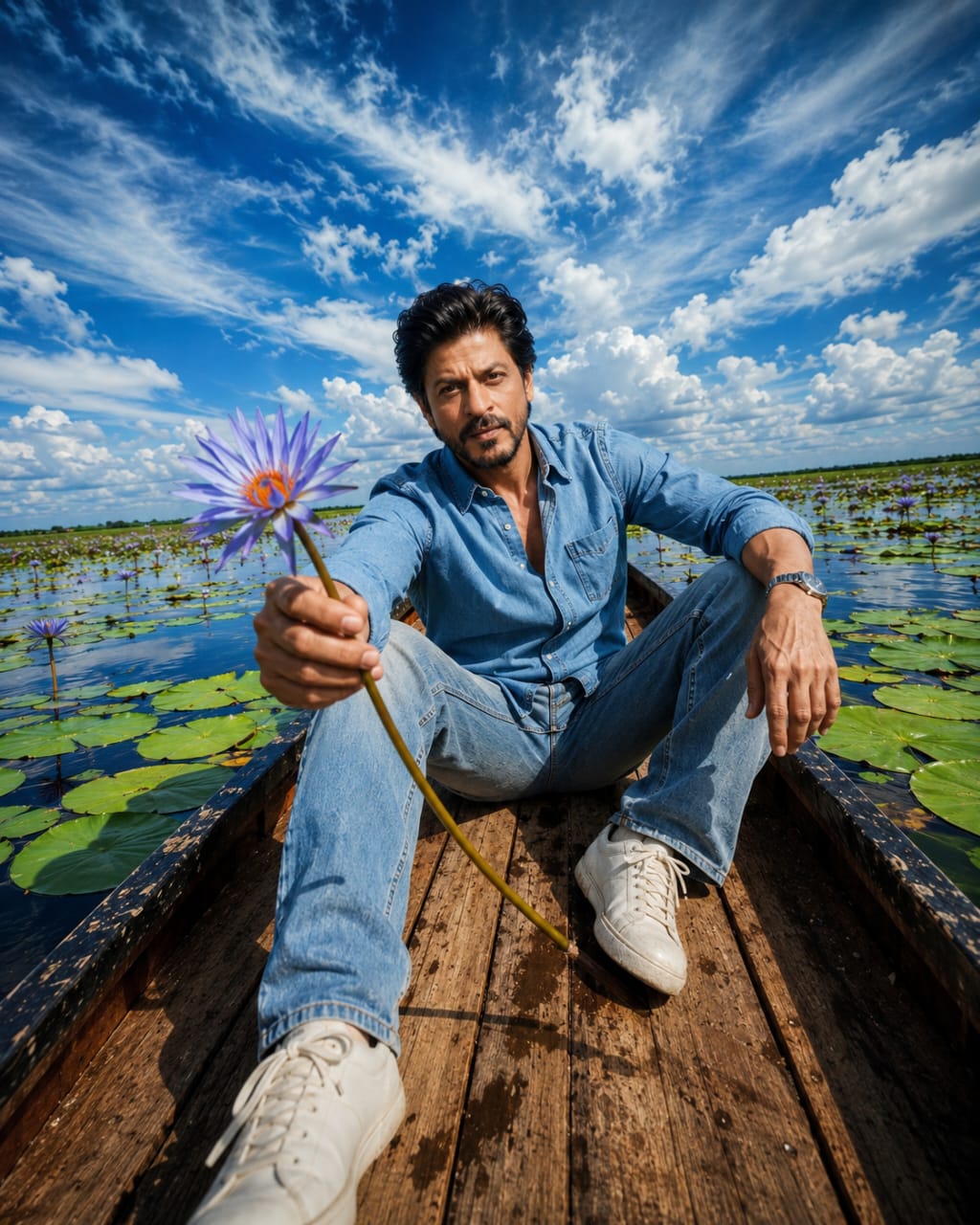 Viral Aesthetic Photo On Boat Editing Prompts
