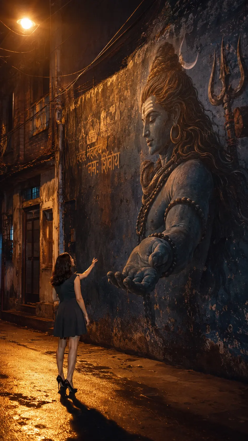 Handshake With Lord Mahadev Photo and Video Prompt