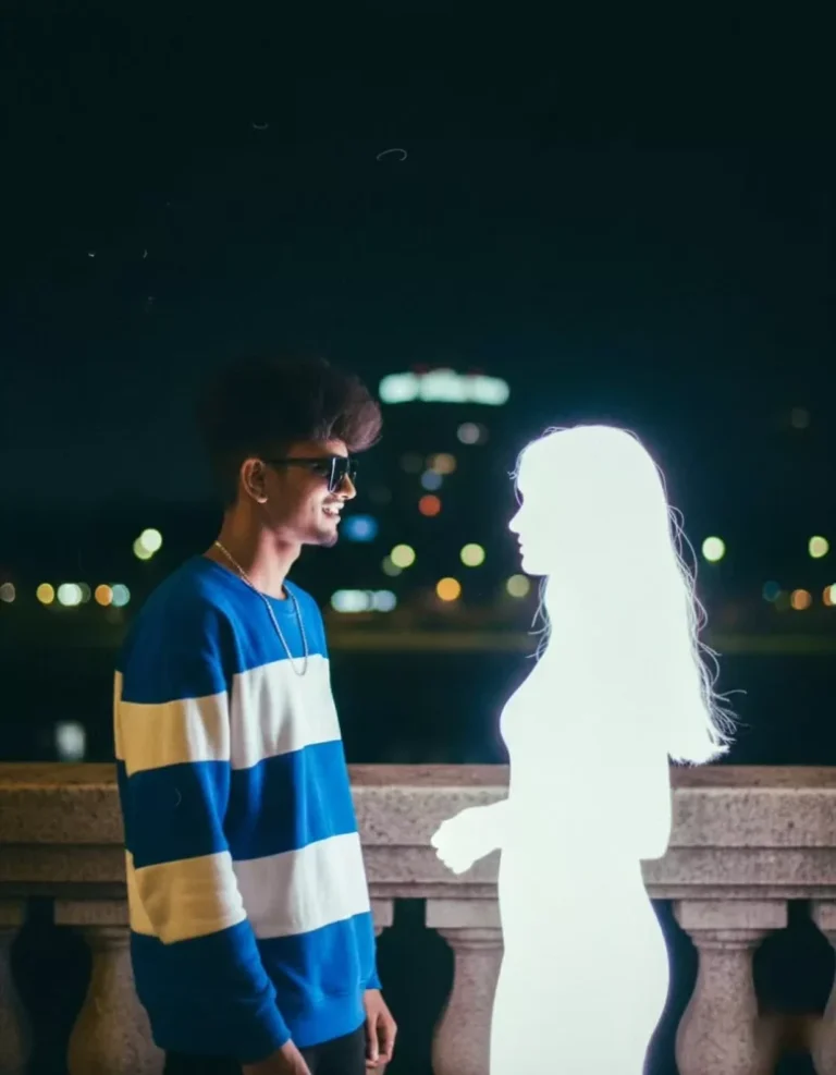 Gemini Outline Glowing Girlfriend Photo Editing Prompts