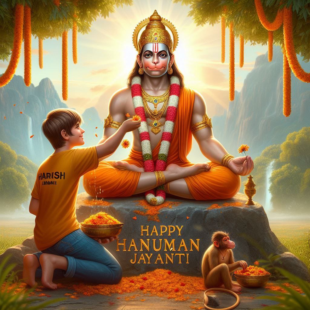 Hanuman Jayanti AI Image Prompt For Bing Image Creator