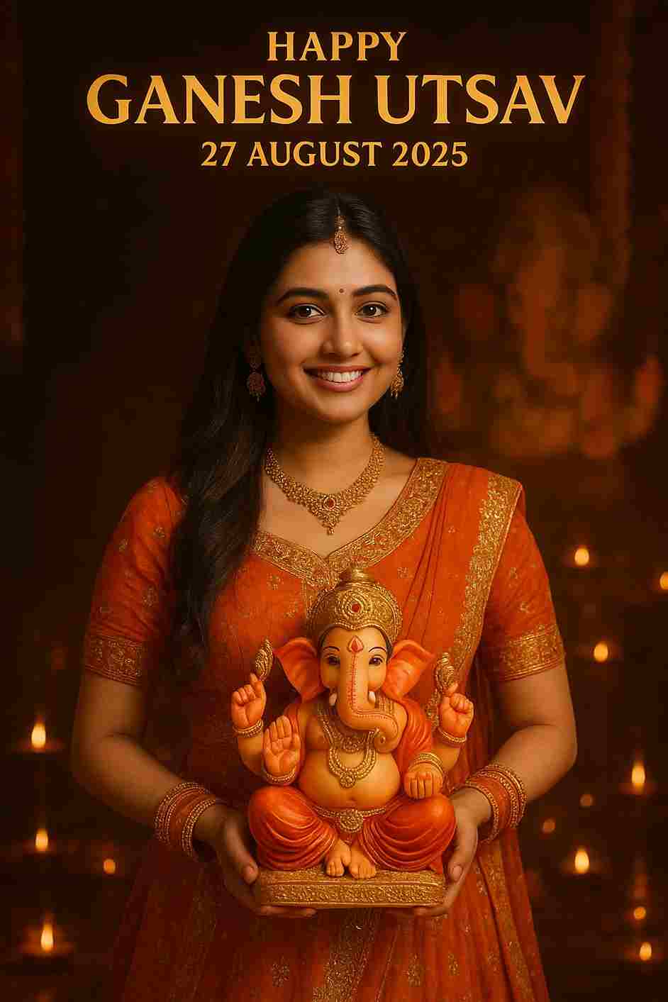 happy ganesh utsav ai image 