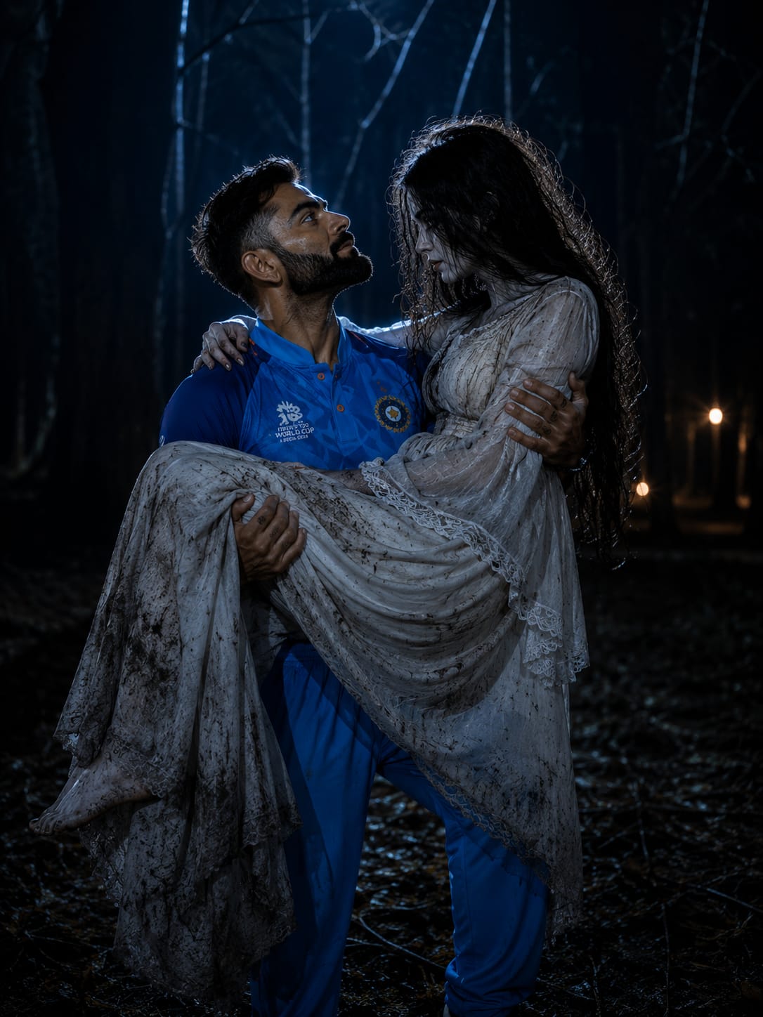Romantic Horror photo Editing Prompt