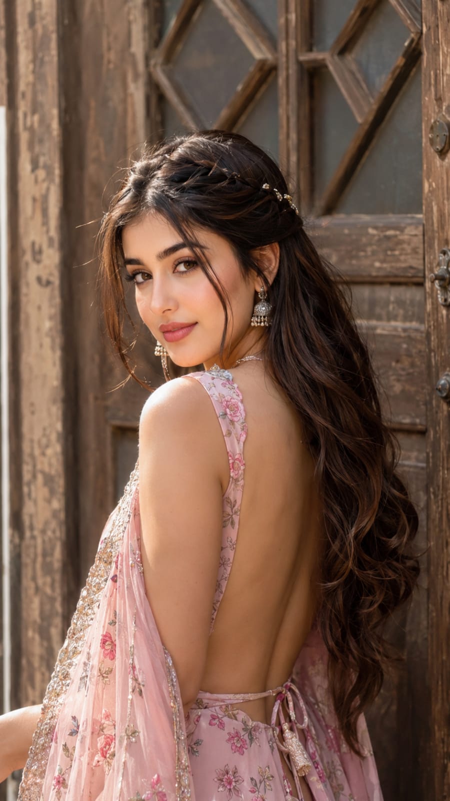 Cinematic Golden Hour Beautiful Saree & Suit Prompt