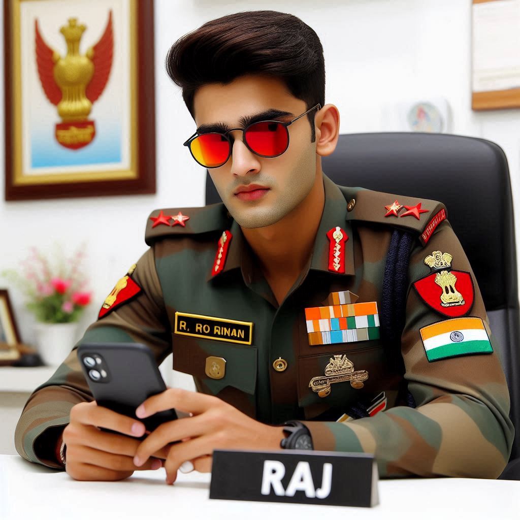 Indian Army Officer Photo Editing Prompts