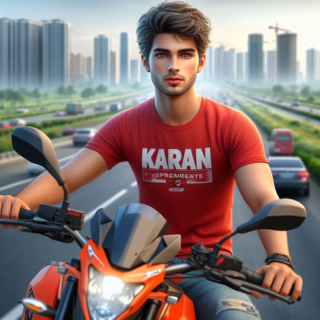 Create Boy With Car and Bike AI Photo Using Bing Image Creator