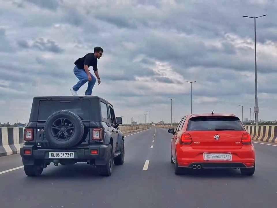 Trending Car Roof Backflip AI Video Editing Prompt
