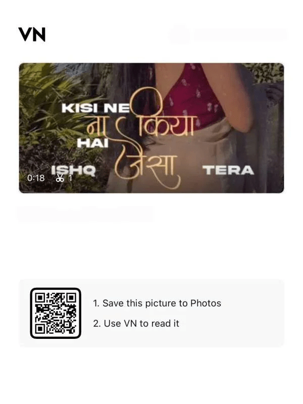 Kisi Ne Na Kiya Hai Jaisa Ishq Tera Mera VN Code Template